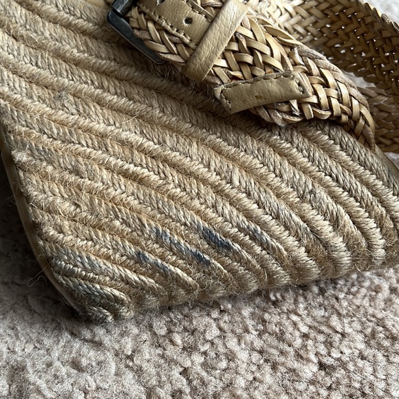 Natural beige Dolce Vita strappy twine sandal wedges - Picture 13 of 13